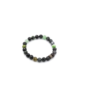 HAKİKİ DOĞAL ANYOLİT TAŞI BİLEKLİK (RUBY ZOİSİT) 003