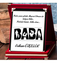 Babalar Günü Hediyesi İsimli Plaket