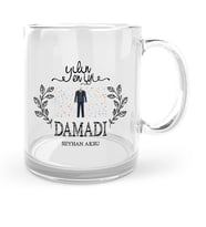 BK Gift Kişiye Özel Yılın En İyi Damadı Cam Kupa Bardak