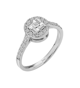 Sirius G Renk 0,46 Karat Baget Pırlanta Yüzük 0704R0380