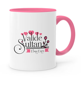 BK Gift Kişiye Özel Valide Sultan Pembe Kupa Bardak  2