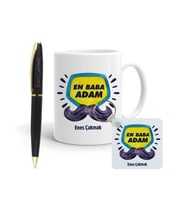 En Baba Adam İsme Özel Hediye Seti (Model 1)
