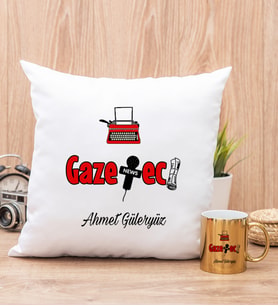 Gazeteci Yastık ve Gold Kupa Bardak