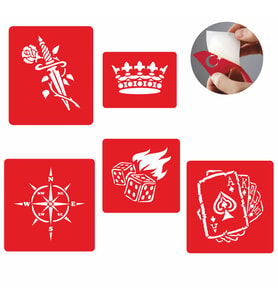 Şans Oyunları Dövme ve Şablon Seti Tattoo SPREYSİZ