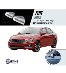 Fiat EGEA Krom Ayna Kapağı 2 parça 2015 üzeri P.Çelik (Sedan-SW-HB uyumlu)