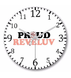 Red Velvet Proud Reveluv  Duvar Saati Bombeli Gercek Cam