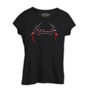 Metallica - All Metal Logo Siyah Kadın Tshirt