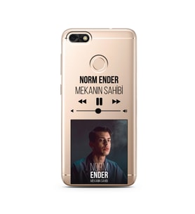 Norm Ender Mp3 Tasarımlı Süper Şeffaf Silikon Telefon Kılıfı Huawei P9 Lite (201