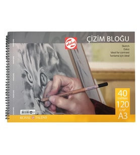 Talens Çizim Bloğu Spiralli 120g A3 40 Yaprak