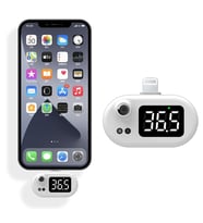 Dijital Cep Telefonu Ateş Ölçer İphone İçin Temassız Isı Ölçme Aleti Alından Hassas Temassız Termometre