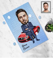 Kişiye Özel İş Adamı Karikatürlü A4 99 Parça Puzzle Bay-15