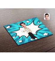 BK Gift Kişiye Özel Erkek Karikatürlü Ahşap Puzzle-62