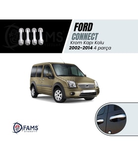 Ford Connect 2002-2014 Krom Kapı Kolu 4 kapı Paslanmaz Çelik