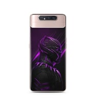Black Panter Tasarım Süper Şeffaf Silikon Telefon Kılıfı Samsung A80