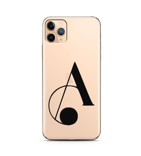 Iphone 11 Pro Harf Tasarımlı Telefon Kılıfı A-Harfi 
