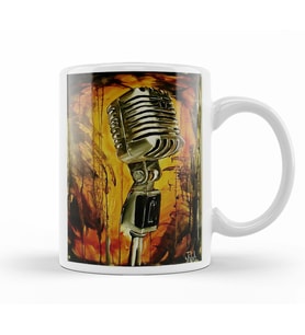 Your Voice Mikrofon Kupa Bardak Porselen