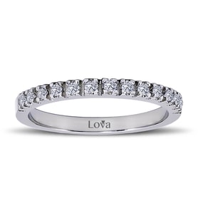 Lova 0,16 Karat Pırlanta Yarımtur Yüzük - 1030149