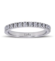 Lova 0,16 Karat Pırlanta Yarımtur Yüzük - 1030149