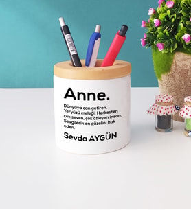 Anneler Günü Hediyesi İsme Özel Anne Kalemlik