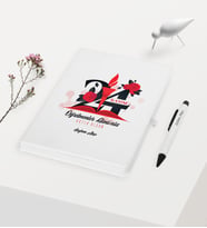 BK Gift Kişiye Özel Öğretmenler Gününüz Kutlu Olsun Temalı Beyaz Defter Kalem Hediye Seti - 1
