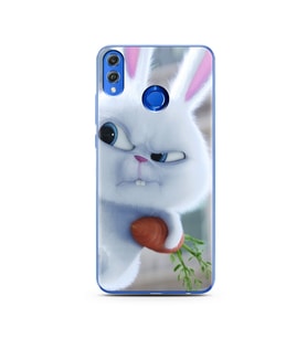 Dedektif Tavşan Tasarımlı Süper Şeffaf Silikon Telefon Kılıfı Huawei Honor 8x