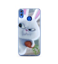 Dedektif Tavşan Tasarımlı Süper Şeffaf Silikon Telefon Kılıfı Huawei Honor 8x
