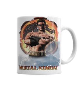 Mortal Kombat Johnny Cage Game Kupa Bardak Porselen