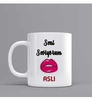 Sevgili İçin Hediye Kupa Bardak "Seni Seviyorum"Kişiye Özel Hediye Z70