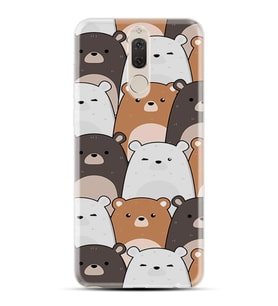 Kılıfland Huawei Mate 10 Lite Kılıf Silikon Resimli Kapak Pretty Bears Stok 1180