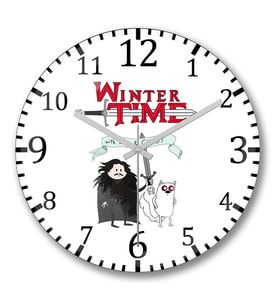 Game Of Thrones AdventureTime Duvar Saati Bombeli Gercek Cam