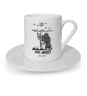BK Gift Kişiye Özel Tarot The Hermit Gizemli Adam Türk Kahvesi Fincanı