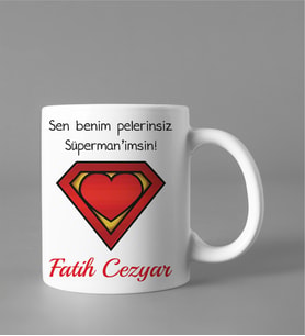 Kişiye Özel Sen Benim Süperman'imsin Kupası