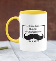 BK Gift Kişiye Özel Babalar Günü Temalı Sarı Kupa Bardak 31351s