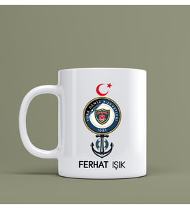 Deniz Kuvvetleri Kupa Bardak Kişiye Özel Hediye S44