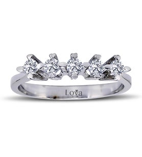Lova G Renk 0,33 Karat Pırlanta Beştaş Yüzük - 1070073