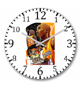 Kobe Mamba Kobe Bryant Duvar Saati Bombeli Gercek Cam