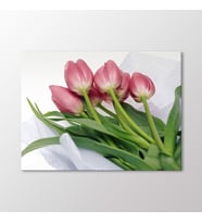 Arty Tablo Pembe Lale Buketi Tablo (Karışık)