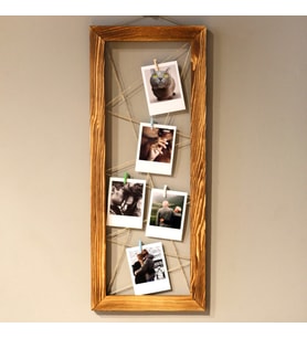 ESKİTME ÇAPRAZ İPLİ ÇERÇEVE 5 FOTOĞRAFLI İPLİ ÇERÇEVE