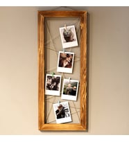 ESKİTME ÇAPRAZ İPLİ ÇERÇEVE 5 FOTOĞRAFLI İPLİ ÇERÇEVE