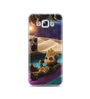 Baby Groot Tasarım Süper Şeffaf Silikon Telefon Kılıfı Samsung E7