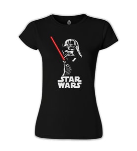 Darth Vader Smoking Siyah Bayan Tshirt