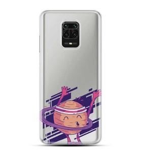 Kılıfland Xiaomi Redmi Note 9 Pro Kılıf Silikon Resimli Kapak Spin Planet Stok 652