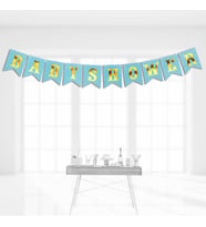 Baby Shower Karton Uzar Yazı, 3,00 mt - Mavi