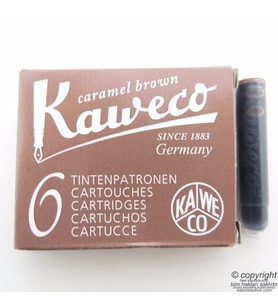 Kaweco Dolma Kalem Kartuşu Kahverengi 6'lı Paket