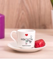 Psikolog Porselen Türk Kahvesi Fincanı