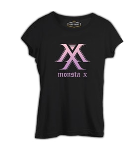 Monsta X - MX Siyah Kadın Tshirt