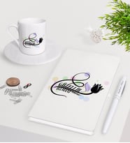 BK Gift Kişiye Özel Güzellik Uzmanı Beyaz Defter Kalem Türk Kahvesi Fincanı Seti-1 (Model 1)