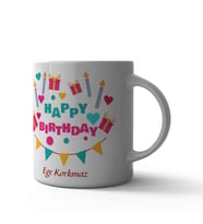 Happy Birthday Kupa Bardak (Çok Renkli)
