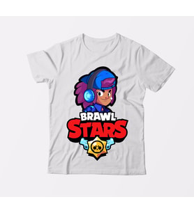 Brawl Stars SHELLY Çocuk Beyaz Tişört