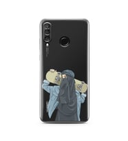 Kaykay Kız Tasarım Süper Şeffaf Silikon Telefon Kılıfı Huawei P30 Lite